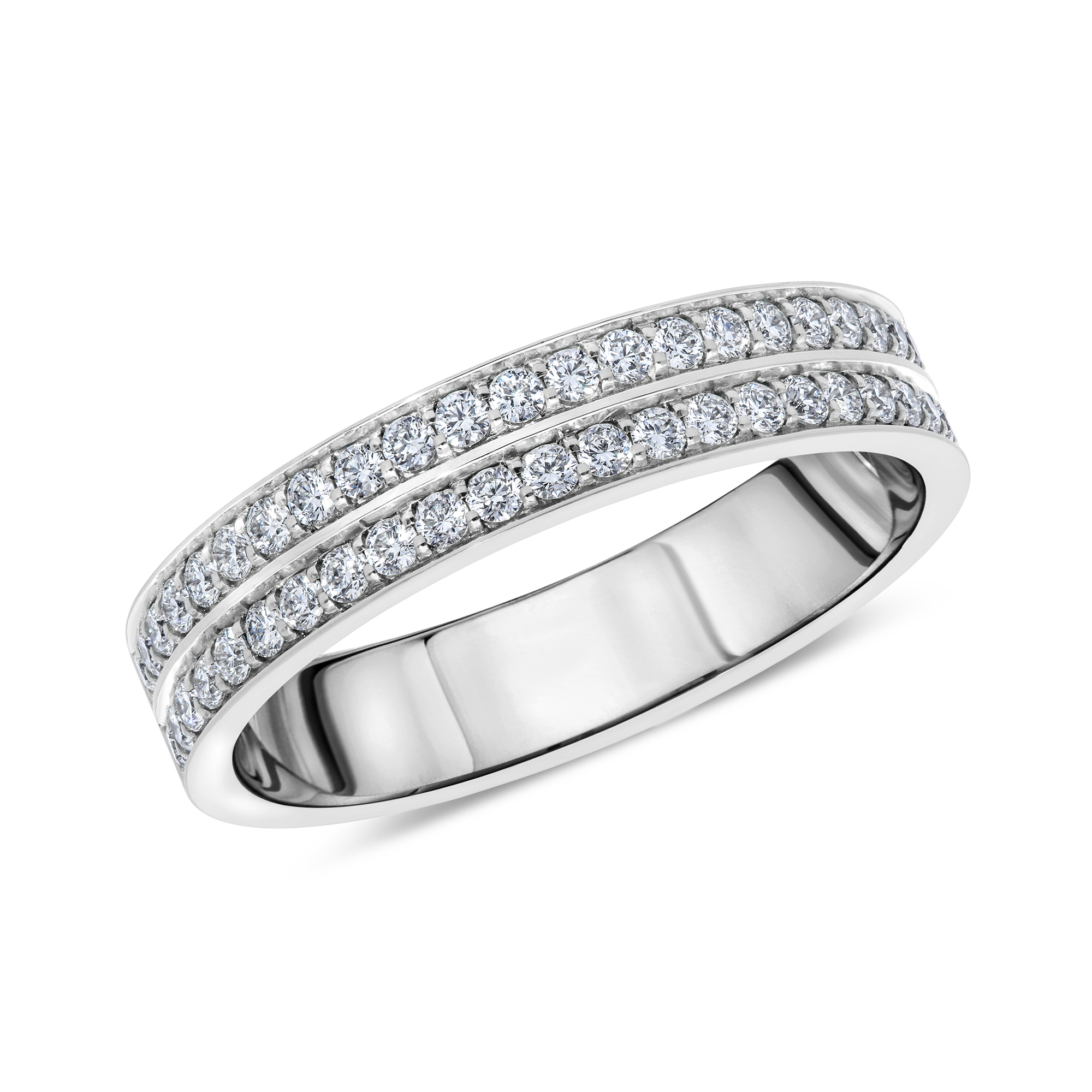 Platinum two row diamond ring | Jamieson & Carry - Jamieson & Carry