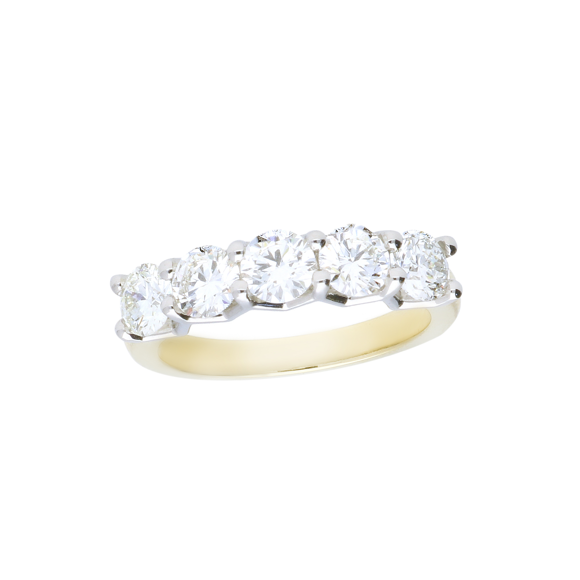 18ct yellow and white gold diamond eternity ring | Jamieson & Carry ...