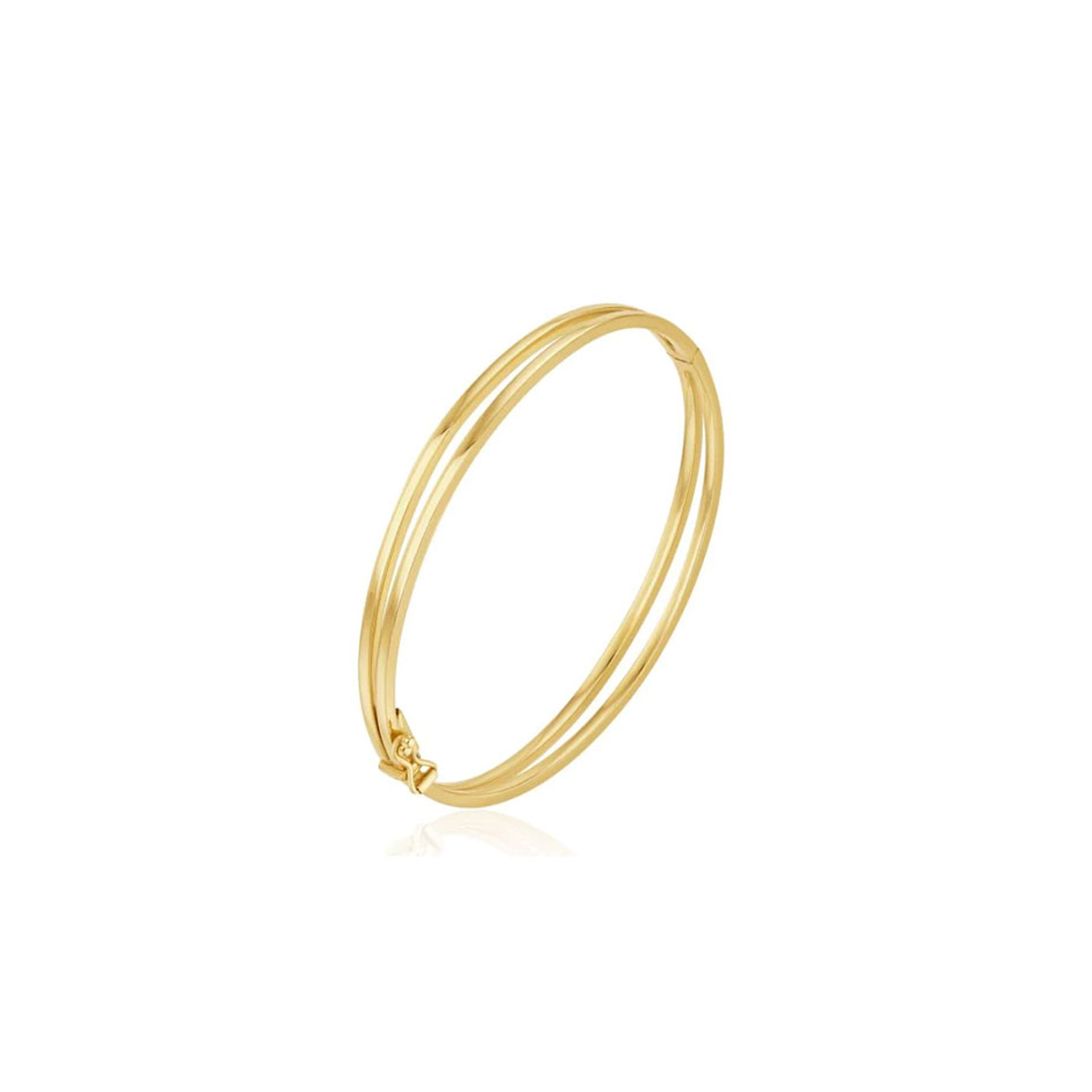 9ct yellow gold two row bangle | Jamieson & Carry - Jamieson & Carry